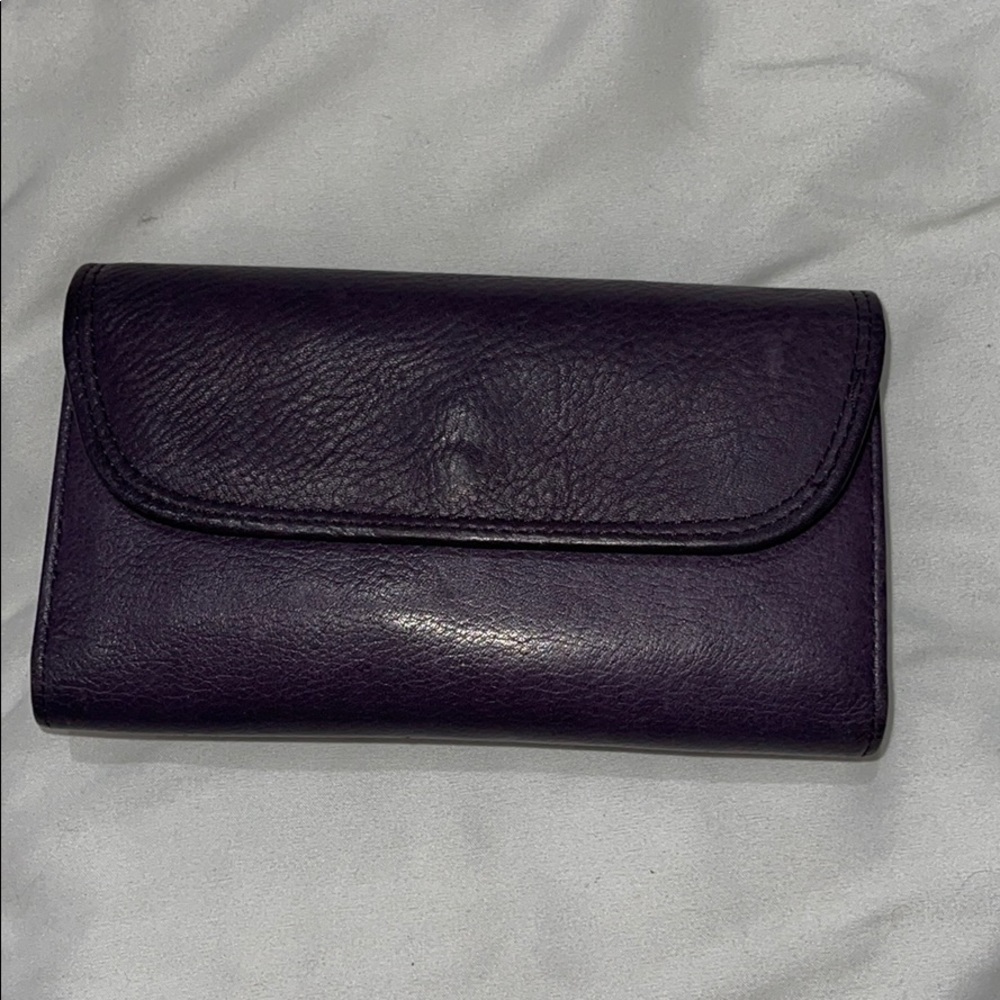 Purple Leather Wallet